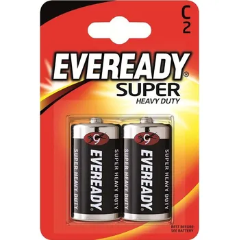 Článková baterie Eveready Super Heavy Duty monočlánky C R14/2 (2 ks)