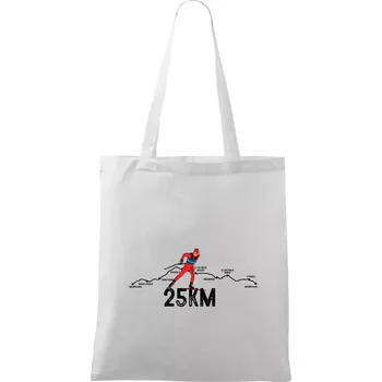 25km po Jizerkách - Taška bavlněná - 42 x 38 cm ( Bílá )