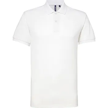 Pánské tričko Asquith &amp; Fox Pánské polo triko AQ015 White 4XL