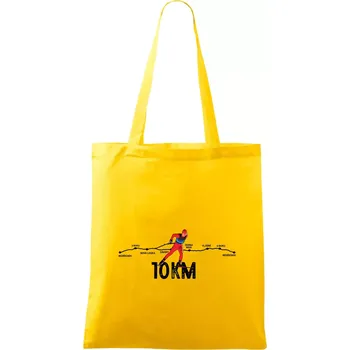 10km po Jizerkách - Taška bavlněná - 42 x 38 cm ( Žlutá )