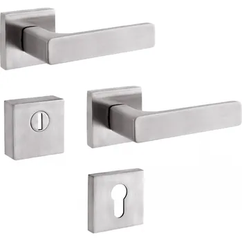 ROSTEX Bezpečnostní kování - RN4/H SAVONA klika / klika Provedení: klika/klika, Povrchová úprava: nerez mat