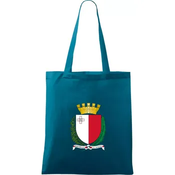 Malta - statní znak - Taška bavlněná - 42 x 38 cm ( Petrolejová )