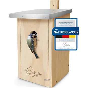 Hnízdní budka REAVET Hnízdící budka s plechovou střechou (vstupní otvor o průměru 28 mm)