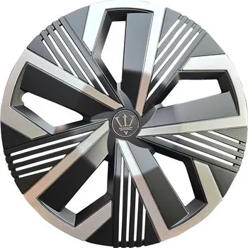 Poklice na kolo Kryty kol EVO TALCO 15", černo-stříbrné - sada 4ks