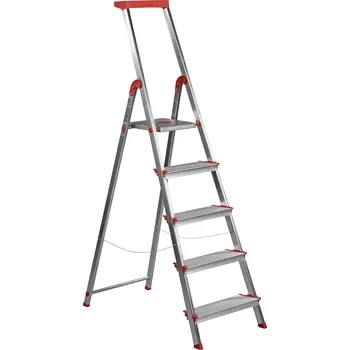 Schůdek Rolser hliníkové schůdky Brico 5 stupňů - norma EN131 pro profesionální použití