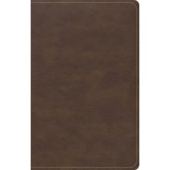 CSB Single-Column Compact Bible, Brown Leathertouch (Kniha)