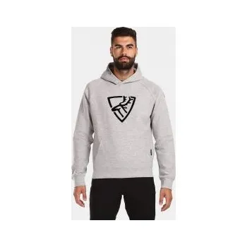 Pánská mikina Kilpi FJELA-M světle šedá S; Šedá mikina + DÁREK DLE VÝBĚRU!