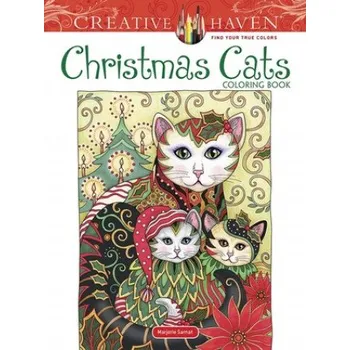 Cizojazyčná kniha Creative Haven Christmas Cats Coloring Book (Marjorie Sarnat)(Brožovaná)