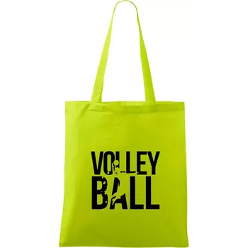 Volleyball nápis - Taška bavlněná - 42 x 38 cm ( Limetková )
