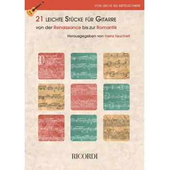 21 leichte Stücke für Gitarre (noty na kytaru)