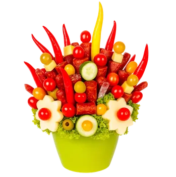 Dárkový potravinový koš Frutiko.cz Ohnivá kráska Malý S