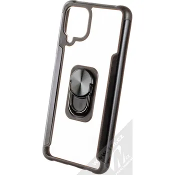 Pouzdro na mobilní telefon 1Mcz Side Shields Ring ochranný kryt pro Samsung Galaxy A12 / Galaxy M12, černý