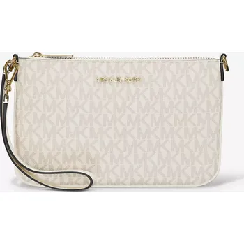 Peněženka MICHAEL KORS dámská velká peněženka, psaníčko Jet Set světlá, vanilla