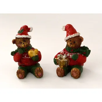 Vánoce Dekorační figurka - Vánoční medvídek - vzor B