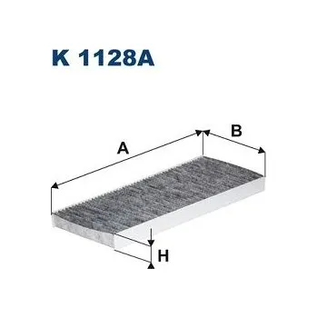 Autodíl Filtr, vzduch v interiéru FILTRON K 1128A