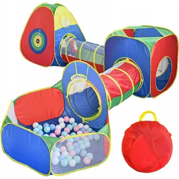 Dětský stan Stan tunel 5v1 zahradní domek bazén na míčky dětské hřiště