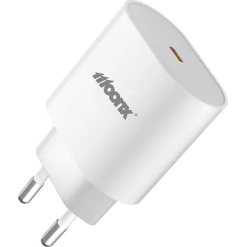 MOONX síťová nabíječka MC06 PD 25W 1xUSB-C bílá