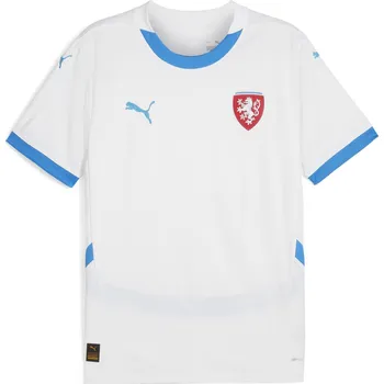 Pánské tričko Pánský fotbalový dres PUMA FACR AWAY JERSEY REPLICA 774128_02 PUMA WHITE/IGNITE BLUE L