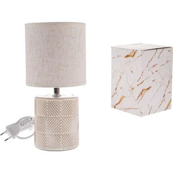 Lampička Keramická stolní lampa Azuro 27 cm, světle béžová