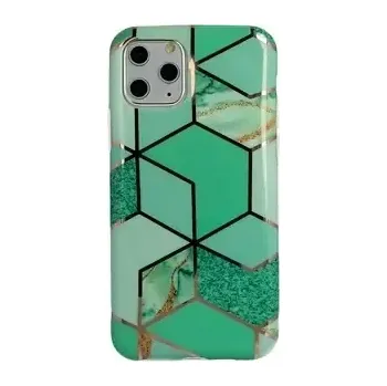 Pouzdro na mobilní telefon Pouzdro Cosmo Marble pro Xiaomi Redmi 9A, vzor 2, zelená, 5900217374947