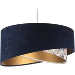 BPS koncept Závěsné svítidlo GALAXY imitace obkladu, 1xE27, ø 50 cm Barva: Modrá-zlatá