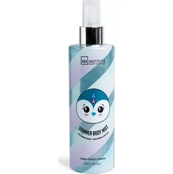 Tělový sprej IDC Institute Cute Animals Shimmer tělová mlha s jemným třpytem Penguin 250 ml
