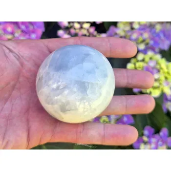 Přírodní kámen Koule modrý kalcit Ø57mm 269g