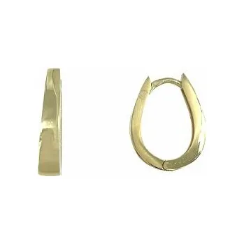 Náušnice Stříbrné náušnice gondolky větší pozlacené