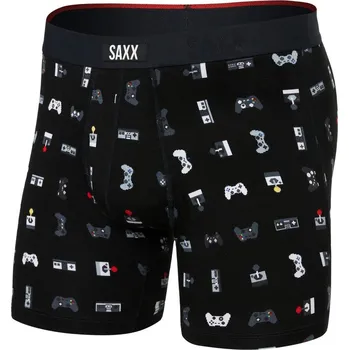 Boxerky spodní prádlo SAXX VIBE XTRA SC BB FLY, gamer-black - XL