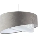 BPS koncept Závěsné svítidlo GALAXY bílé květy , 1xE27, ø 50 cm Barva: Šedá