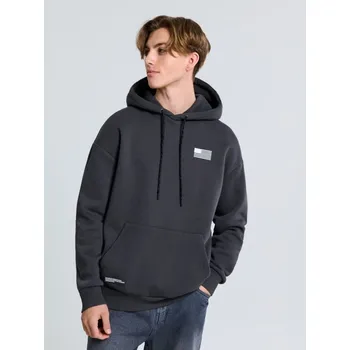 Pánská mikina Sinsay - Mikina s kapucí NASA - šedá - 906EU-90X - 906EU-90X-XL