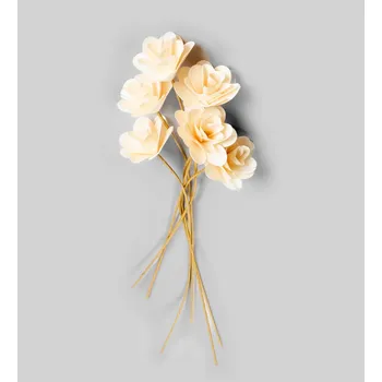 Homla Alba kytice leknín ze dřeva 50 cm bílá umělá květina Homla Alba kytice leknín ze dřeva 50 cm bílá