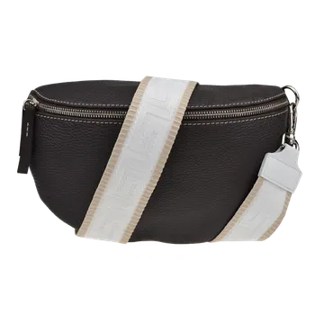 Kabelka NovaKabelka.cz Kožená italská crossbody kabelka Reni Grande Cafe s přídavným popruhem IV