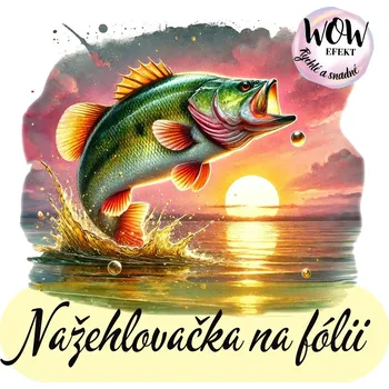 Nažehlovačky na fólii Nažehlovačka na fólii, RYBA a západ slunce, 12,2x13,9 cm /ks