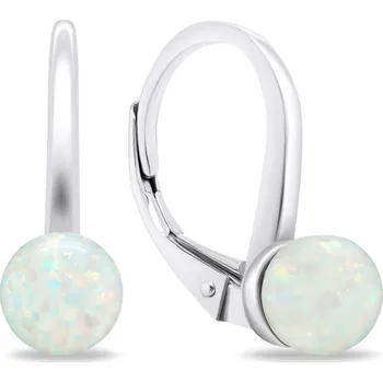 Náušnice Brilio Silver Stylové stříbrné náušnice se syntetickými opály EA727W + 2 měsíce na vrácení zboží