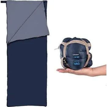 Horské kolo Ultralehký spací vak na zip - Tmavě modrý