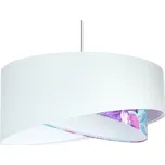 BPS koncept Závěsné svítidlo GALAXY bílé s obrazci, 1xE27, ø 50 cm Barva: Mix barev