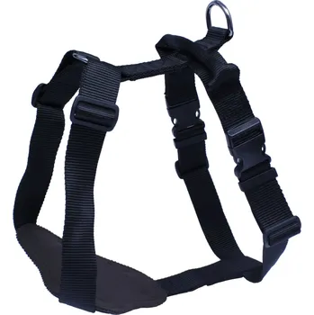 Postroj pro psa BAFPET Popruhové postroje, obrana s uchem Barva: Černá, Rozměr: 30mm x OK 42-64cm, OH 58-74cm 18405J