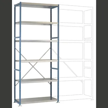 Dílenský stůl Manuflex RP1317.5021 základní modul regálu oddělení 100 kg (š x v x h) 970 x 2500 x 300 mm ocel práškově lakováno vodní