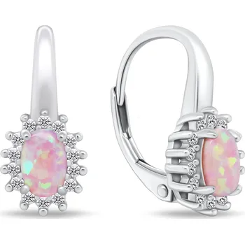 Náušnice Brilio Silver Krásné stříbrné náušnice se syntetickými opály EA933WP + 2 měsíce na vrácení zboží