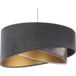 BPS koncept Závěsné svítidlo GALAXY imitace obkladu, 1xE27, ø 50 cm Barva: Šedá-zlatá