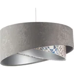 BPS koncept Závěsné svítidlo GALAXY imitace obkladu, 1xE27, ø 50 cm Barva: Světle šedá-stříbrná