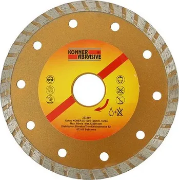 Řezný kotouč Kotúč KONNER D71005 180 mm, diamantový, Turbo +