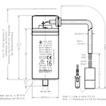 Hydra MKB MKP 16/500I/1907 kondenzátor motorový 16uF