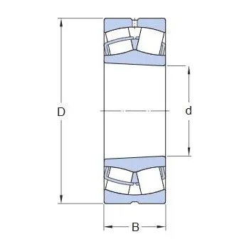 22316 EK/C3 SKF Dvouřadé soudečkové ložisko