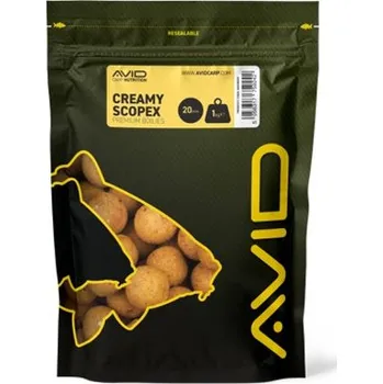 Boilies Avid Boilies Premium Creamy Scopex 1kg - 20mm