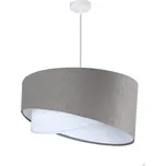 BPS koncept Závěsné svítidlo GALAXY šedé, 1xE27, ø 50 cm Barva: Bílá, Barva montury: Bílá