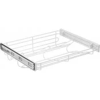 Úložný box Zásuvka SMART na boty 700 mm na kuličkových výsuvech H45 s funkcí tichého zavírání – bílá