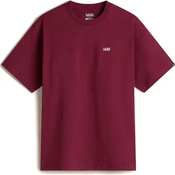 Pánské tričko pánské tričko s krátkým rukávem VANS LEFT CHEST II LOOSE SS Burgundy - XL