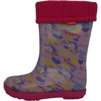 Dámská obuv Holínky dětské DEMAR 0032 růžový jednorožec (Gumáky dětské DEMAR )